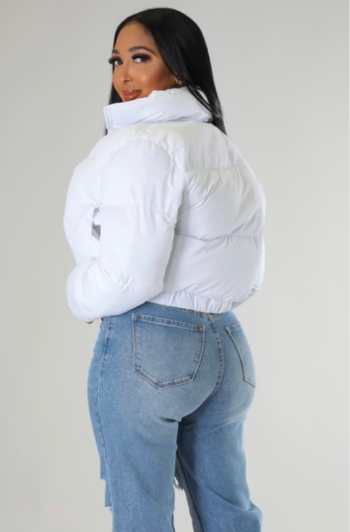 Puffer Jacket (White)