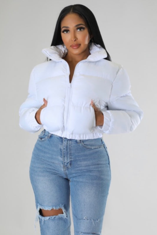 Puffer Jacket (White)